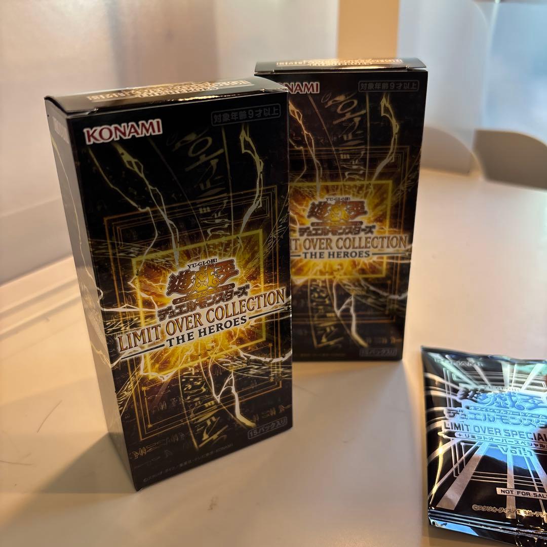 遊戯王　リミットオーバーコレクション　2箱　プロモパック付　シュリンクなし