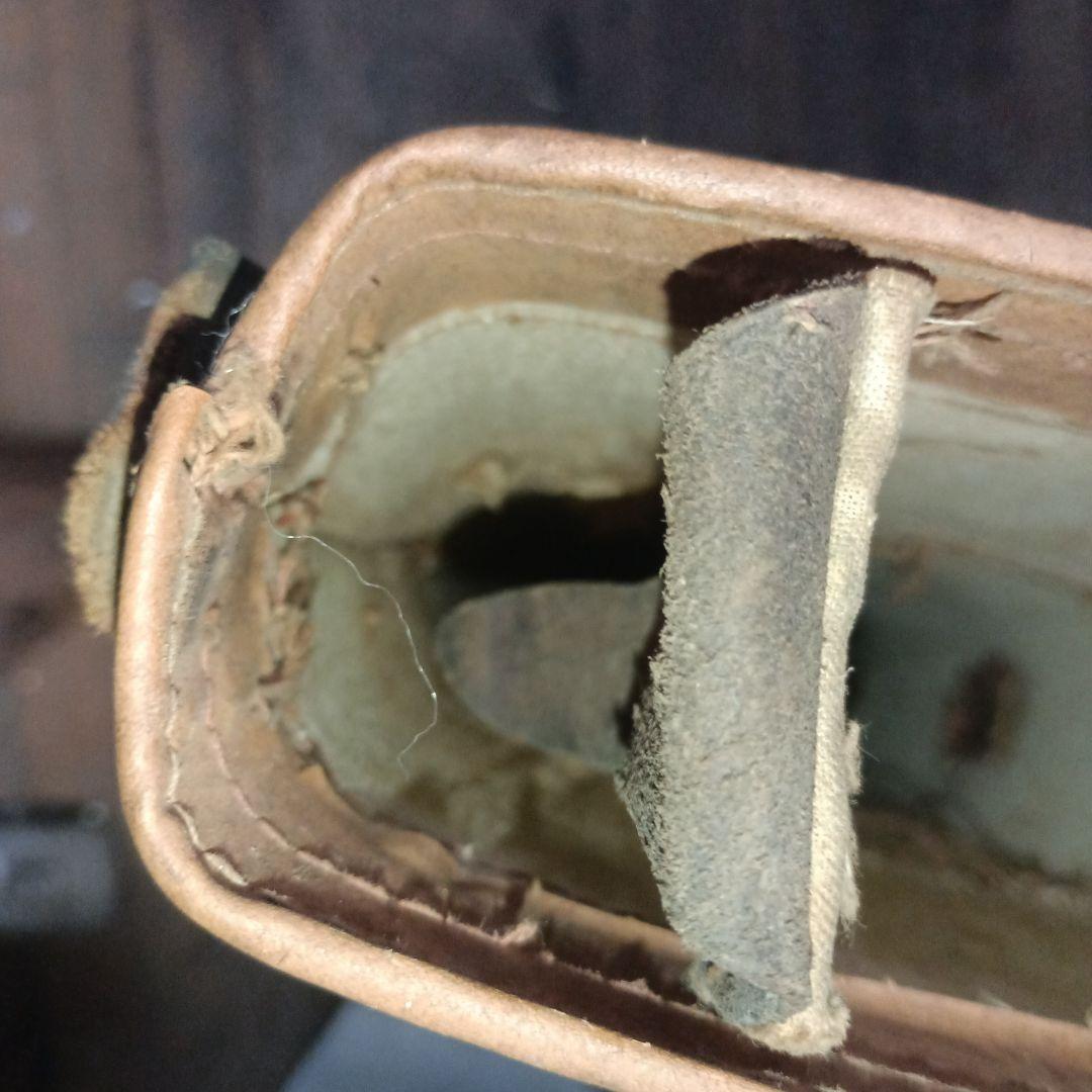 9609）とても古い　革張りのガンケース　詳細不明