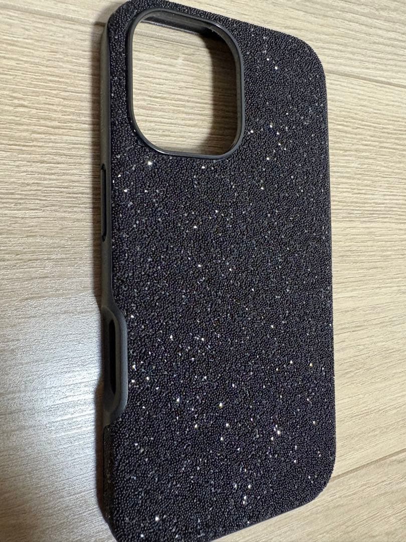 ※あい【スワロフスキー】iPhone16 ケース ブラック