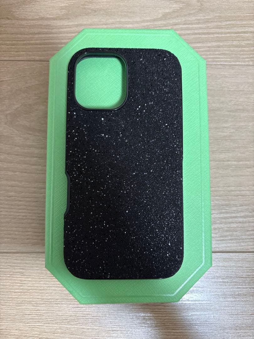 ※あい【スワロフスキー】iPhone16 ケース ブラック