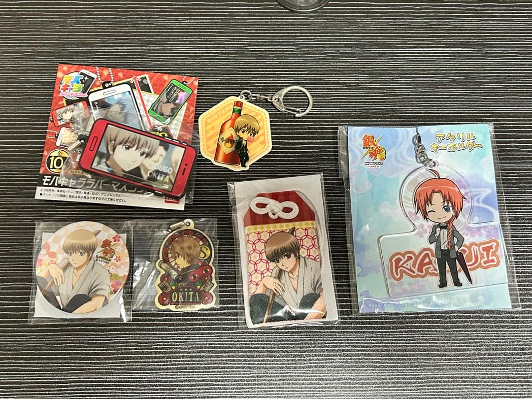 沖田総悟グッズ大量まとめ アートコースター 原画 高杉晋助 神威など 銀魂展