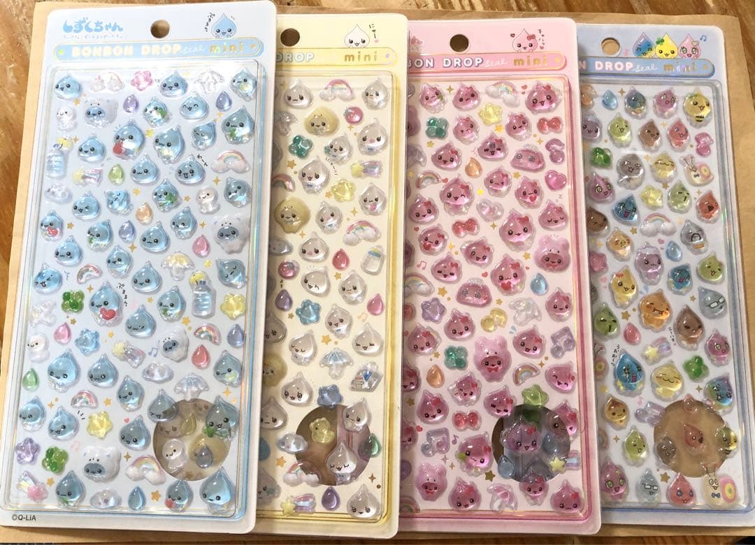 しずくちゃん　ボンボンドロップシールminiセットちいさなしずくのようせいたち。