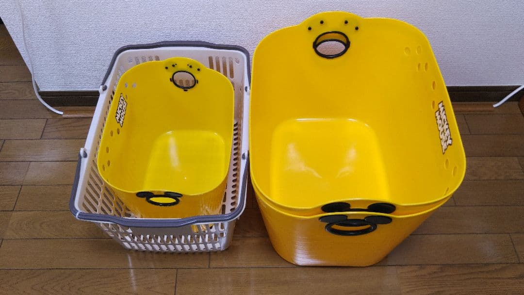 ディズニー ミッキーマウス やわらかバケツ 3個 錦化成 日本製