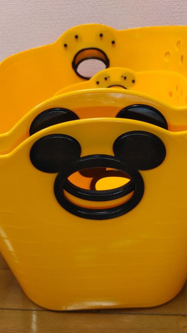 ディズニー ミッキーマウス やわらかバケツ 3個 錦化成 日本製