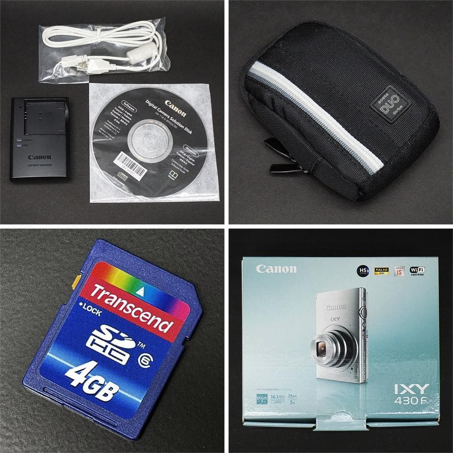 Canon IXY 430F シルバー デジタルカメラ 元箱 動作確認済み