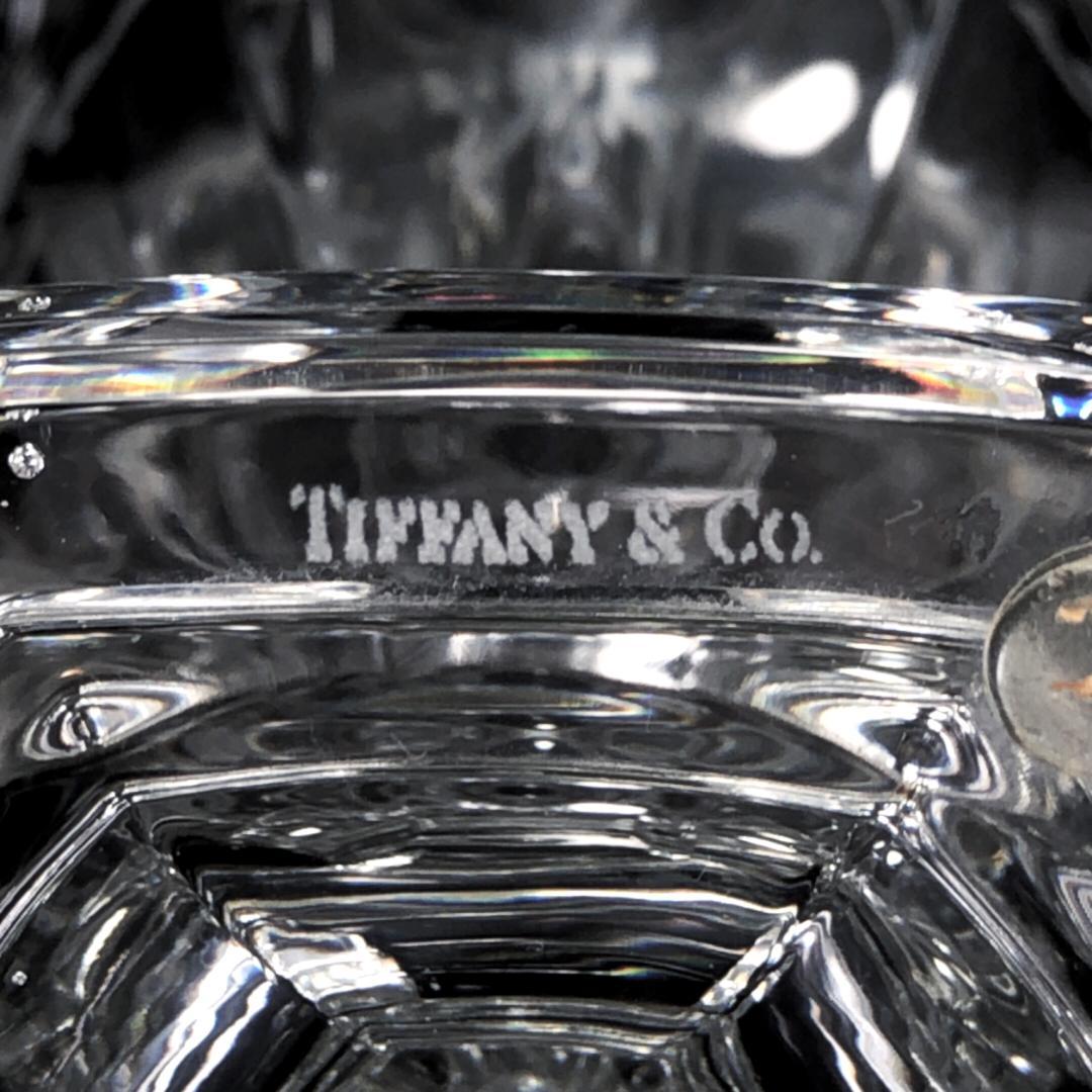 【美品】ティファニー／クリスタル フラワーベース 花瓶