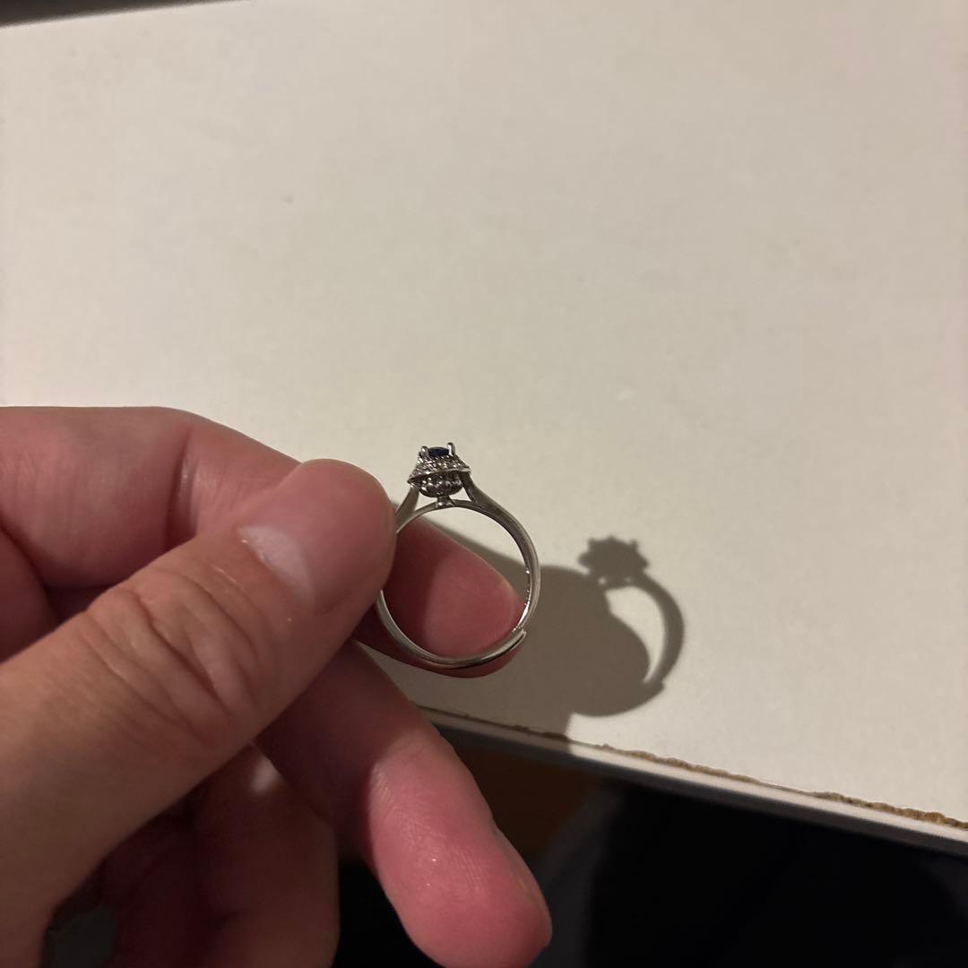 サファイア！フリーサイズの指輪！ジュワーンとくる！