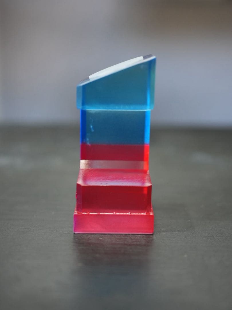 腕時計スタンド クリアレジンムントル バイカラー