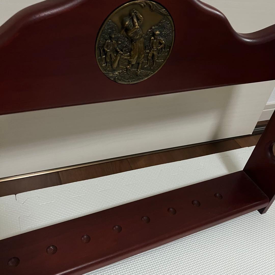 パターラック　ディスプレイスタンド　木製　ゴルフ　インテリア　ウォールラック