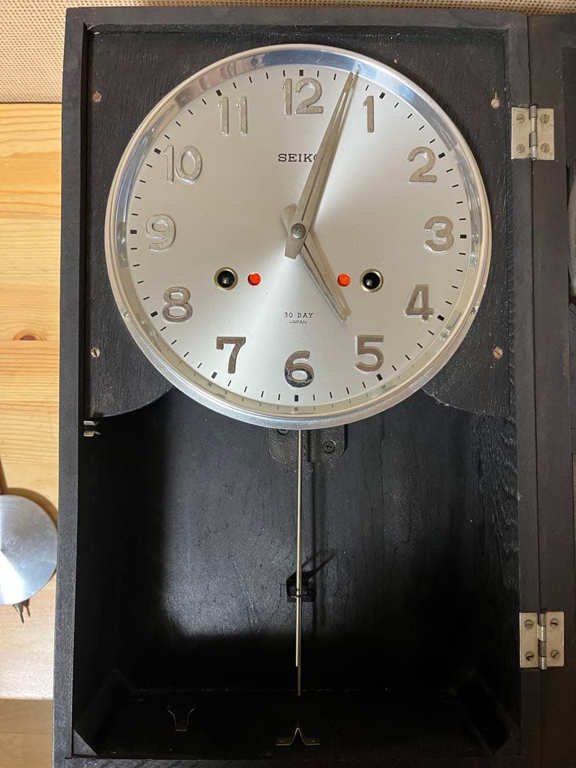 a284/激レア★美品★SEIKOSHA 昭和レトロ ゼンマイ時計 アンティーク