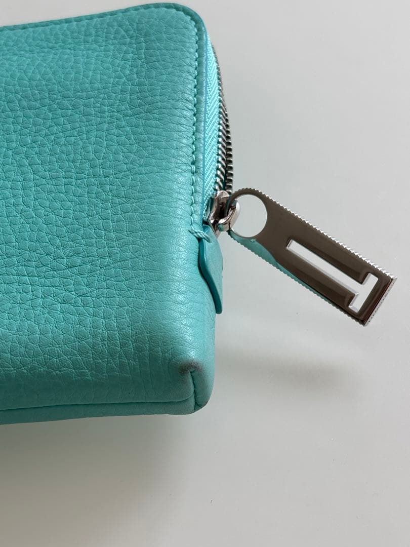 Tiffany & Co. ターコイズ レザー 長財布