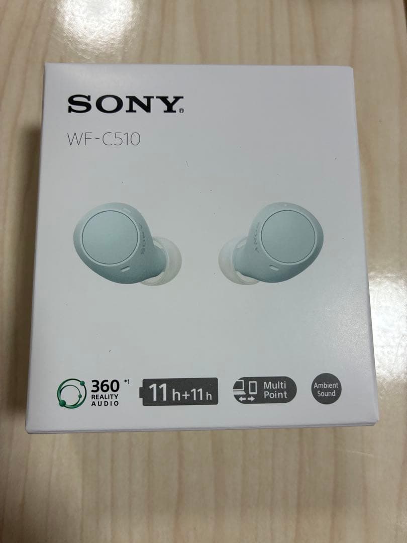 エルサデザイン アナ雪SONY WF-C510 ワイヤレスイヤホン ブルー