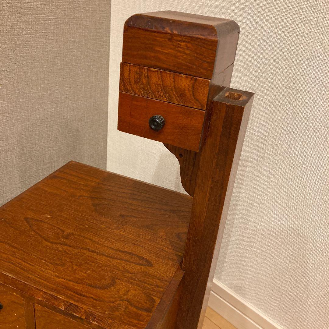 アンティーク　昭和中期の物　お裁縫道具入れ　小物入れ　高さ50cm
