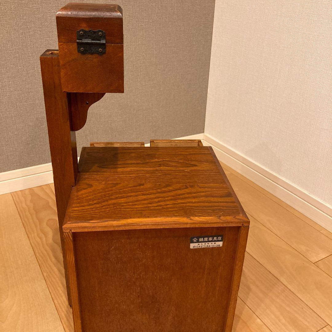 アンティーク　昭和中期の物　お裁縫道具入れ　小物入れ　高さ50cm