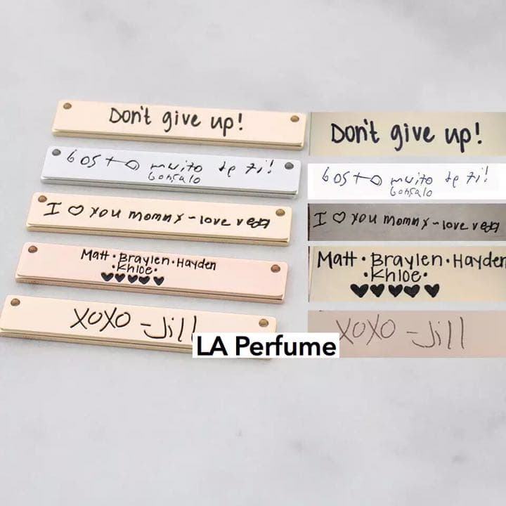 手書きの文字がそのままネックレスに！！♡オリジナルネックレス✨プレート✨手作り