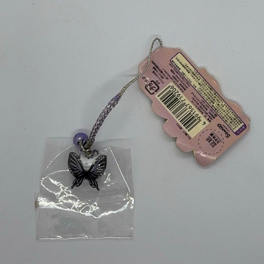 送料込！新品未使用！Hello Kitty 蝶のストラップ ご当地キティ