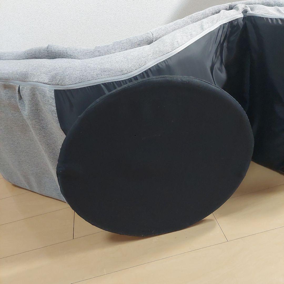 美品★明光ホームテック ハンモック座椅子 ライトグレーDXLF-マルク