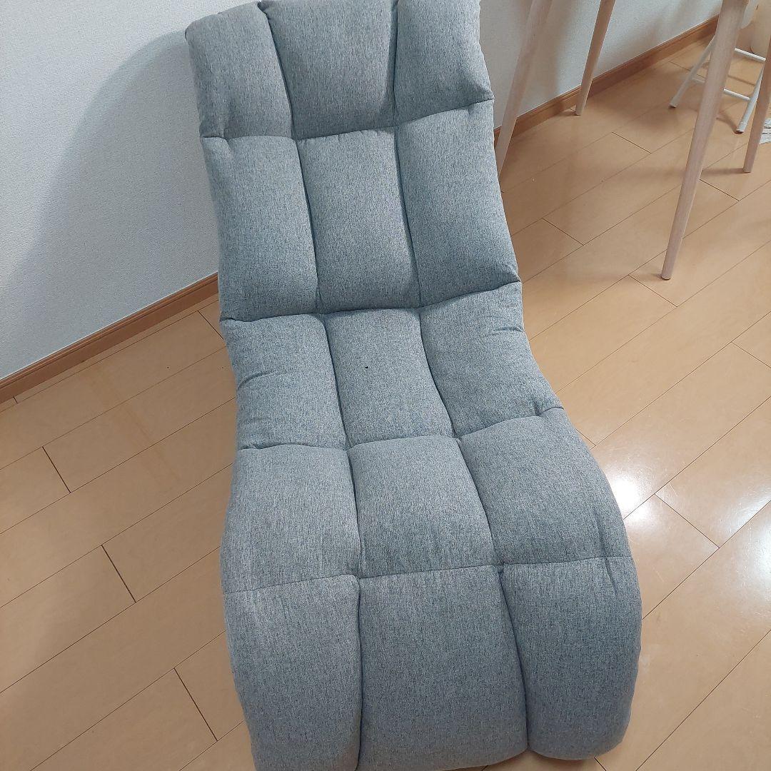美品★明光ホームテック ハンモック座椅子 ライトグレーDXLF-マルク