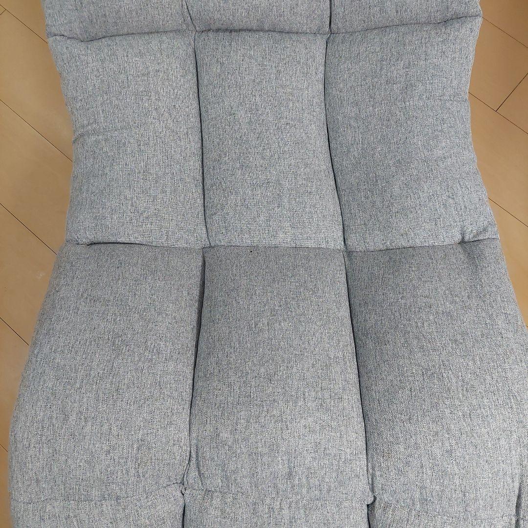 美品★明光ホームテック ハンモック座椅子 ライトグレーDXLF-マルク