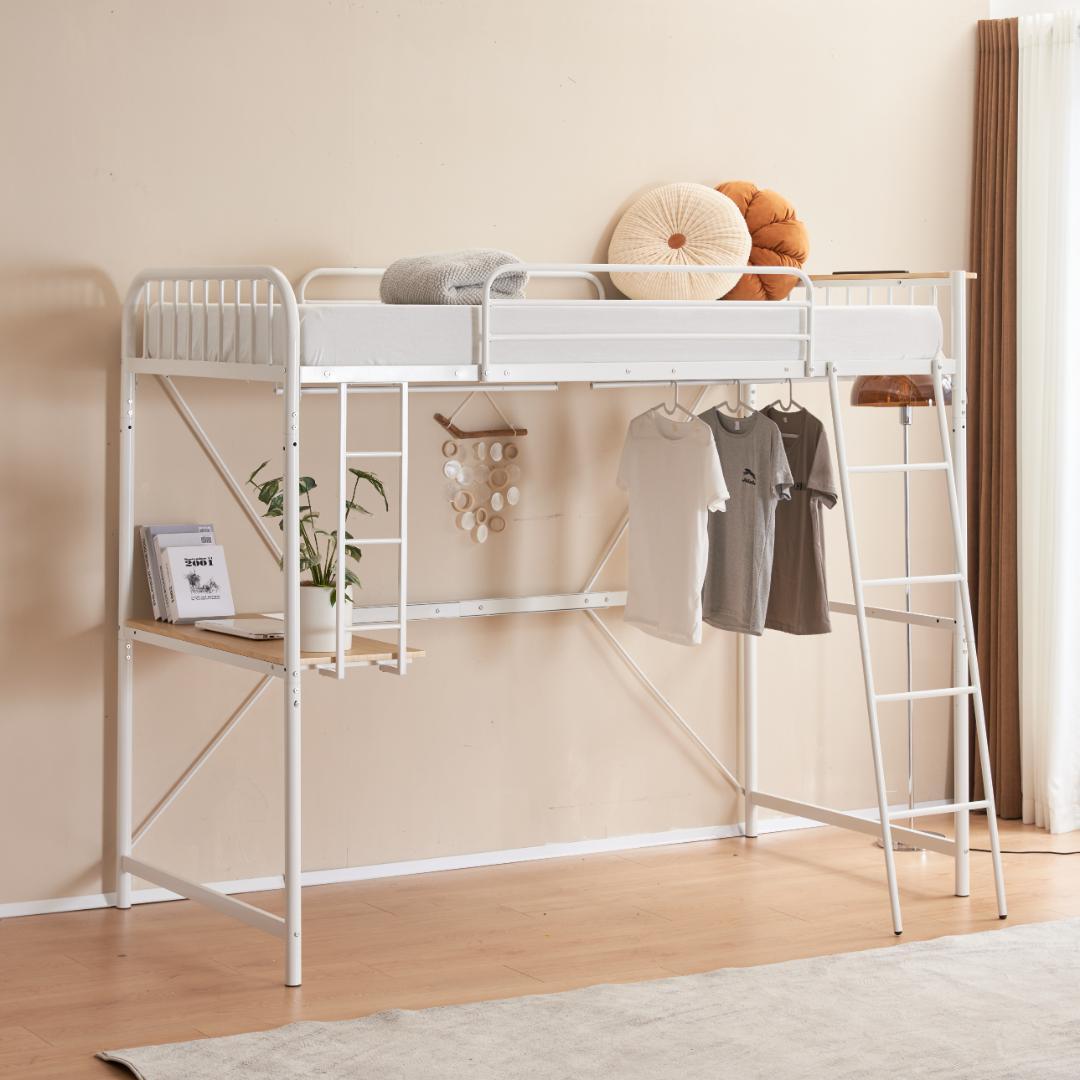 システムベット ロフトベッド シングル コンセント付き デスク付き高さ170cm