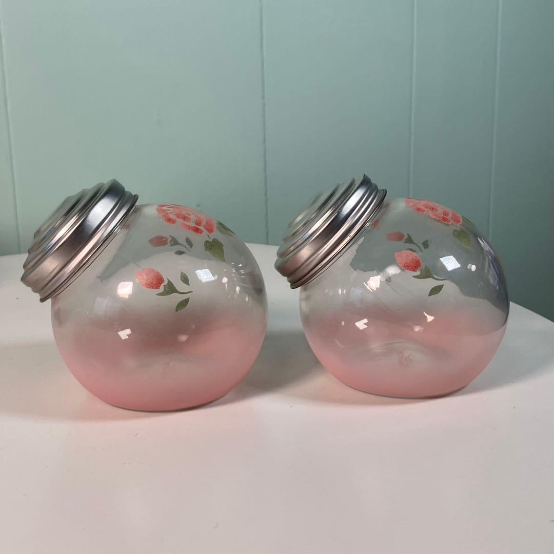 Many マニーローズ ガラス キャニスター　6個セット✨