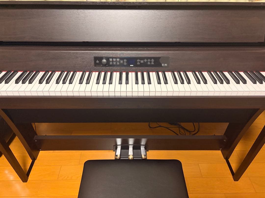 KORG G1Airデジタルピアノ ダークブラウン 椅子付き　【引き取り希望】