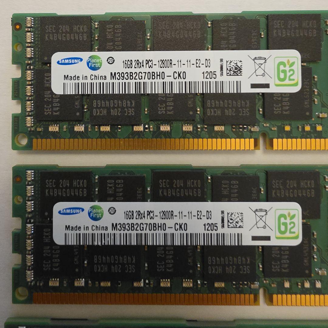 サーバー Samsung DDR3 16GB ECC RDIMM 64GB