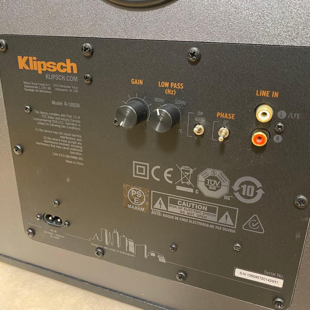極美品✨Klipsch（クリプシュ） サブウーファー R-100SW
