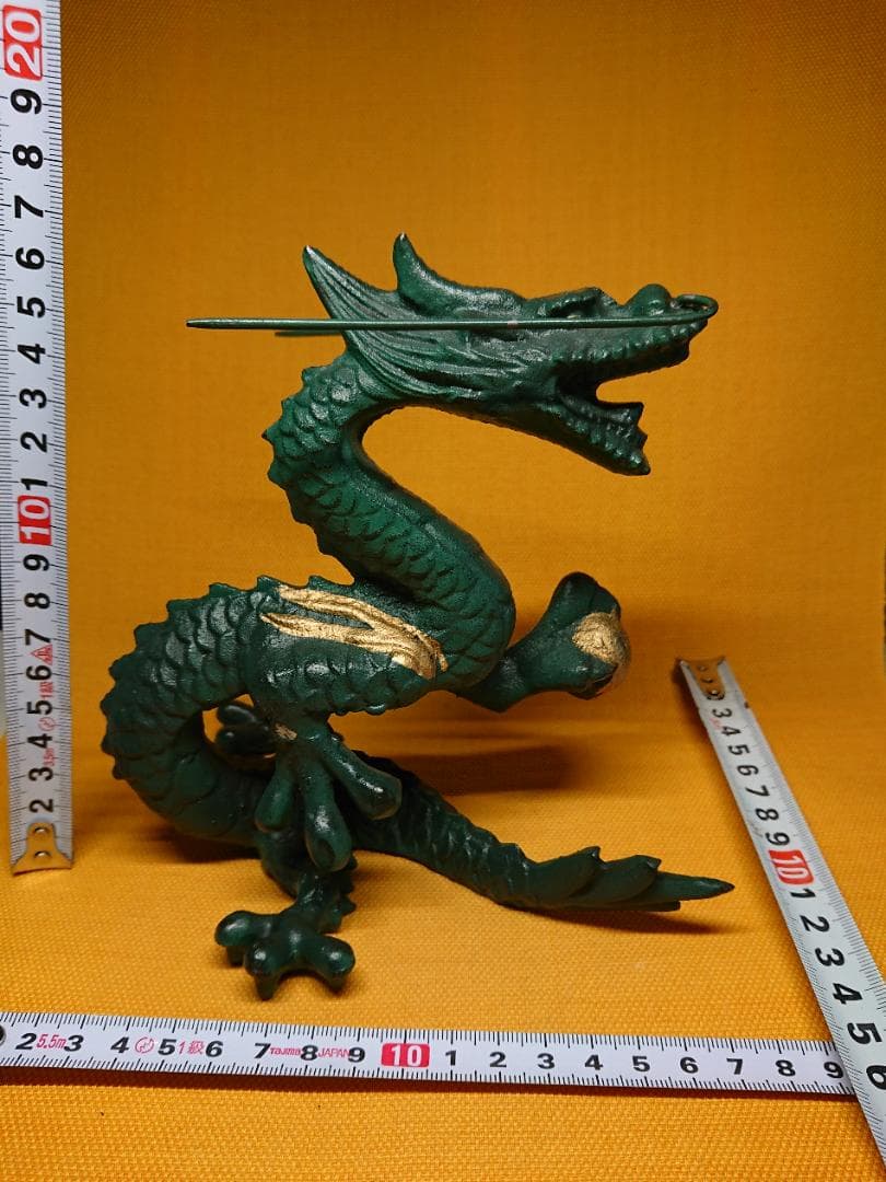 【美品】龍　昇龍　金属　オブジェ　置物　インテリア　工芸品　美術品　A3331