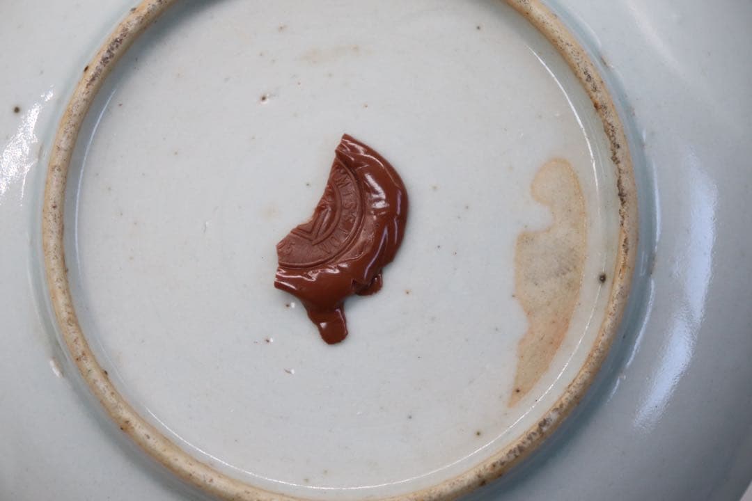 中国　清時代　粉彩　人物紋小皿　送料込み1014