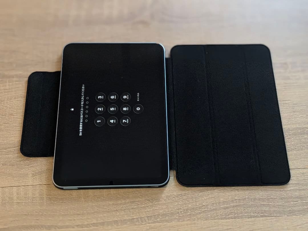 US版 Apple iPad mini 7 ブルー 128 wifiレザーカバー