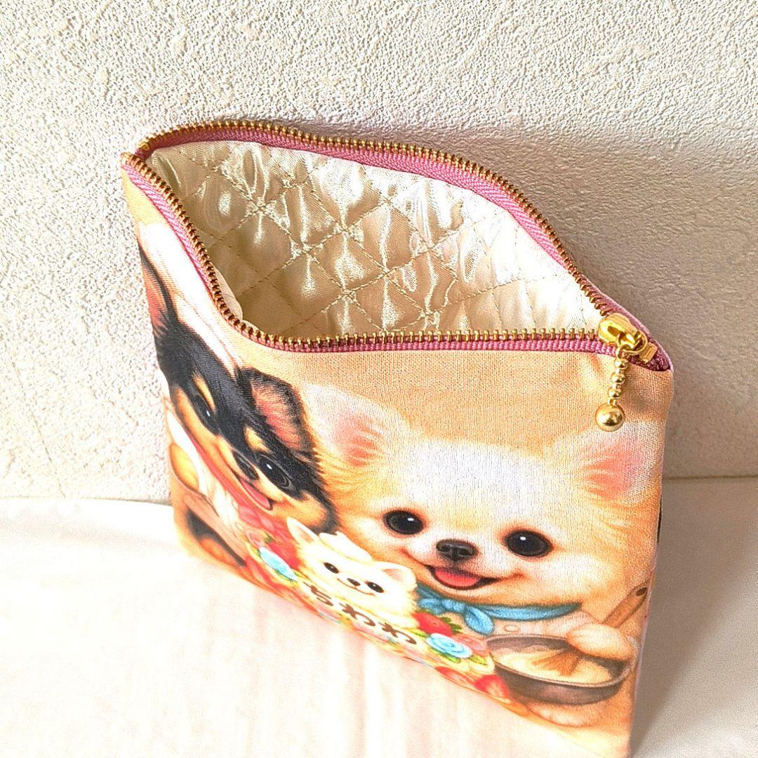 An＊様】ハンドメイドオーダー★チワワ★巾着&バッグ&ストラップ&ポーチ6点
