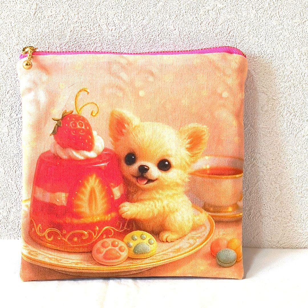 An＊様】ハンドメイドオーダー★チワワ★巾着&バッグ&ストラップ&ポーチ6点