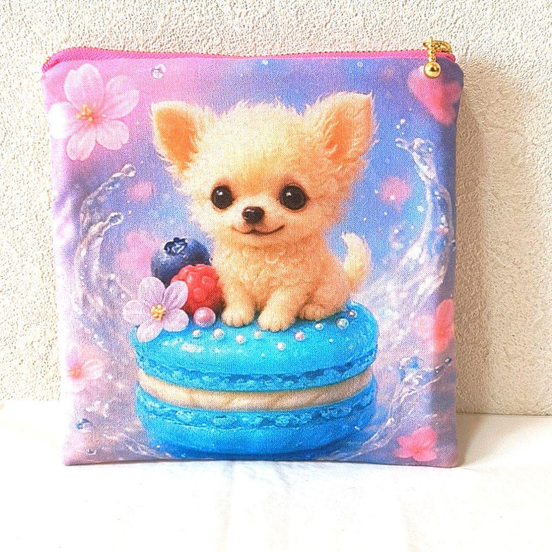 An＊様】ハンドメイドオーダー★チワワ★巾着&バッグ&ストラップ&ポーチ6点