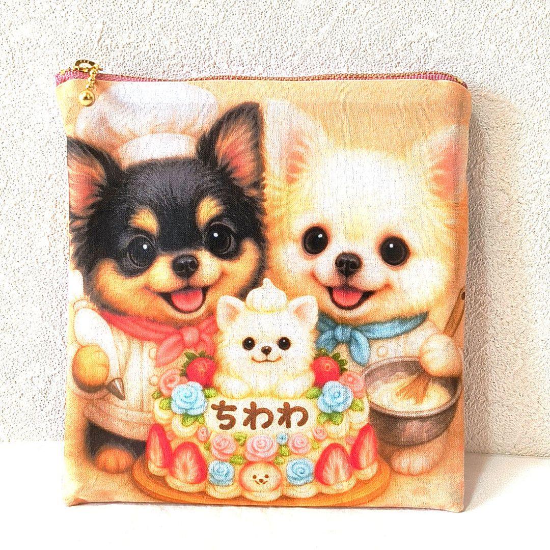 An＊様】ハンドメイドオーダー★チワワ★巾着&バッグ&ストラップ&ポーチ6点