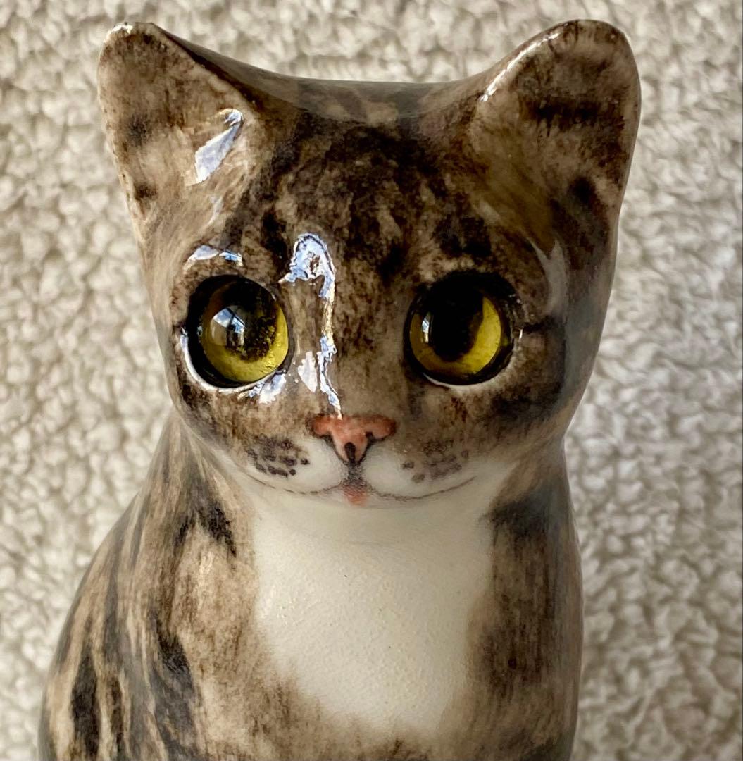 サイズ2　ウィンスタンレイキャット　ケンジントンキャット　キジトラ仔猫　貫入無し