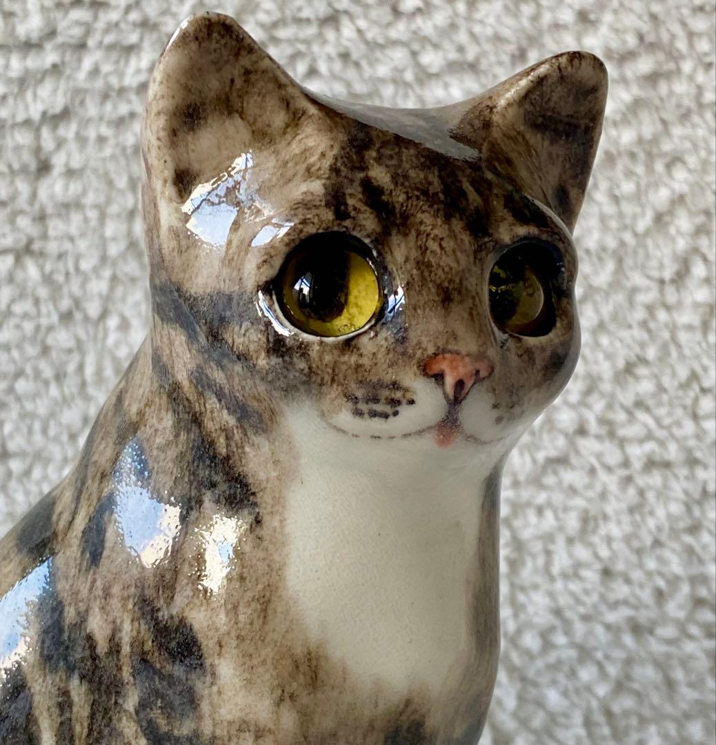 サイズ2　ウィンスタンレイキャット　ケンジントンキャット　キジトラ仔猫　貫入無し