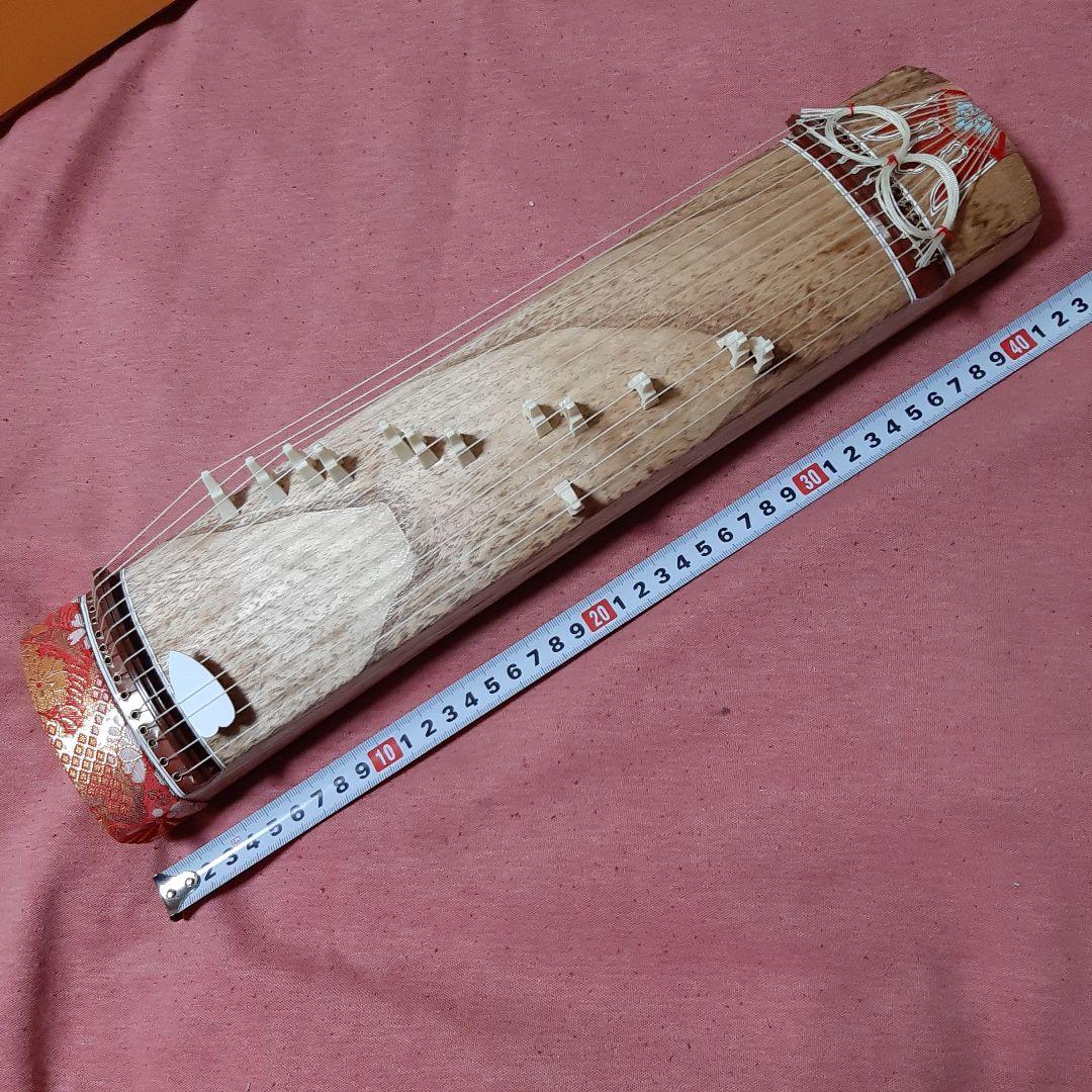 新品同様◆昭和レトロ◆ミニ琴 13弦 ◆畳台付き◆ 弦楽器 　和楽器