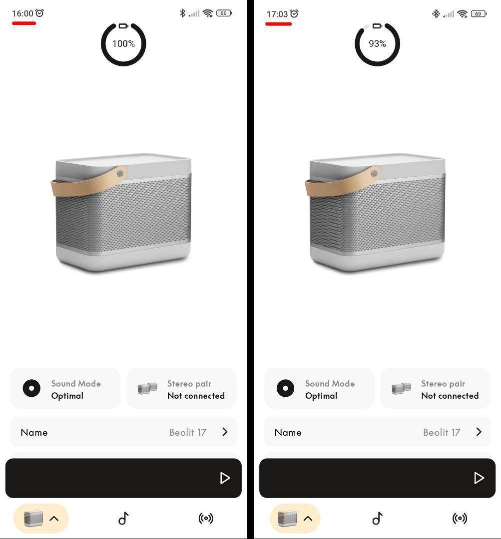 Bang & Olufsen　B&O スピーカー BEOLIT 17 グレー