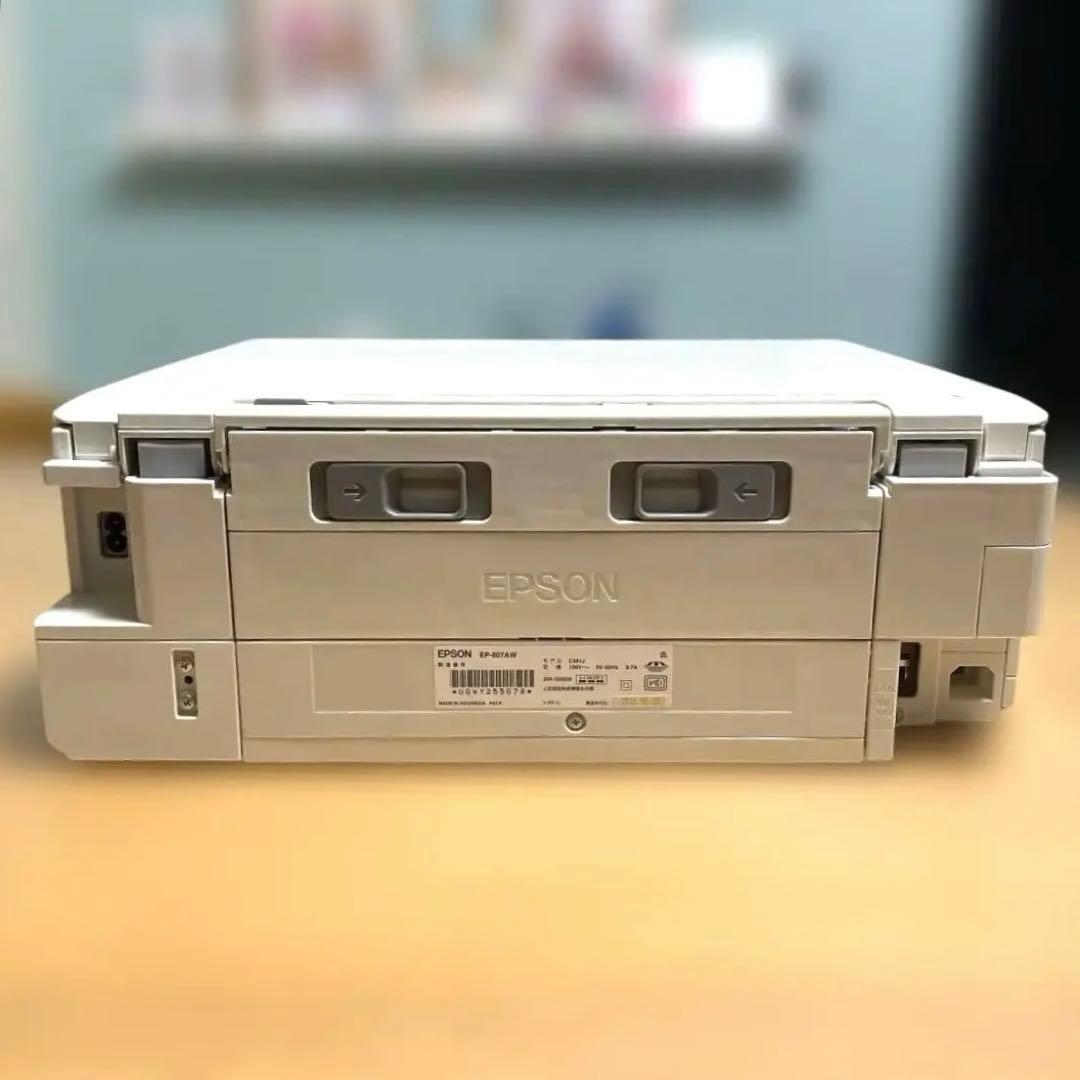 【エプソン】 EPSON カラリオ プリンターEP-807AW