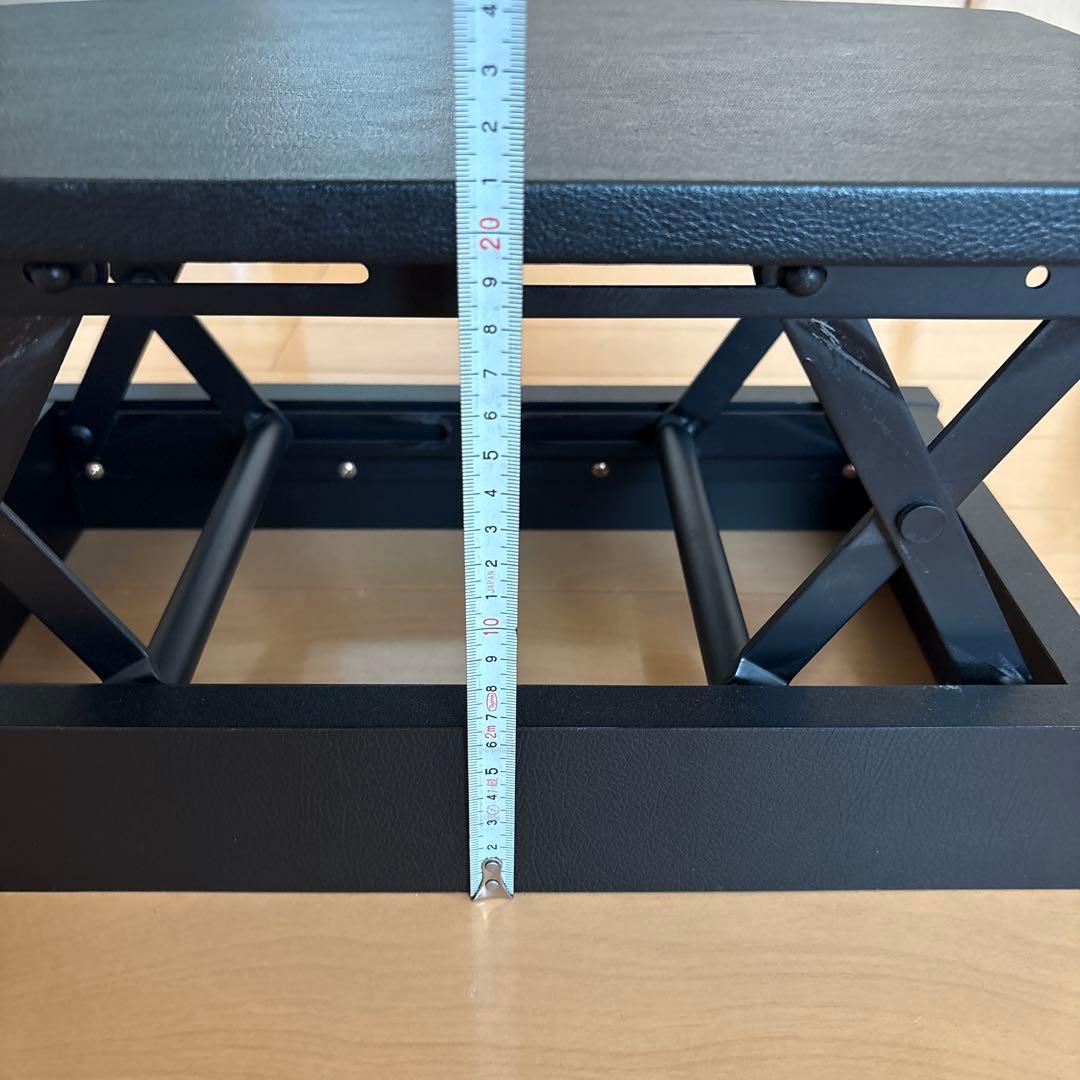 ピアノ補助台 無段階高さ調整式