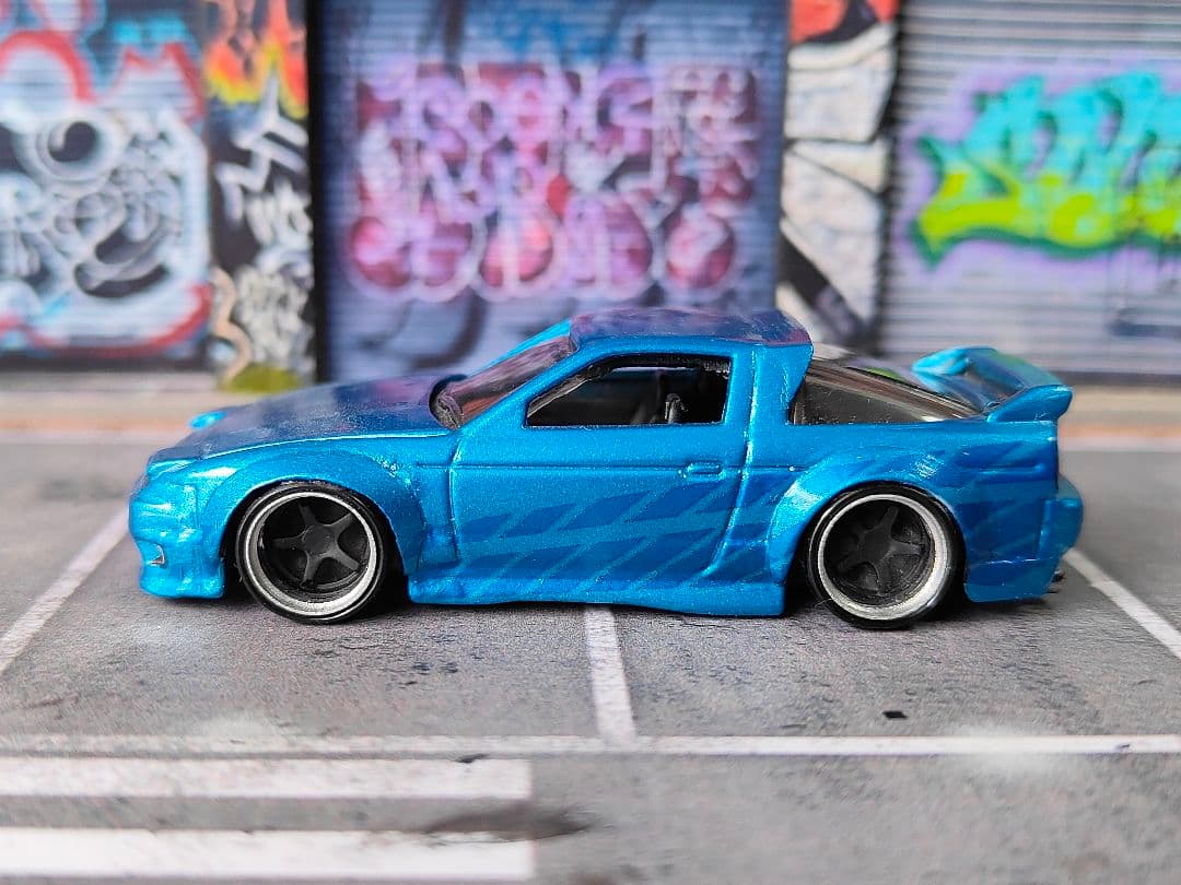 ホットウィールカスタム 日産 180sx フルエアロ ワイスピカラートミカ改造