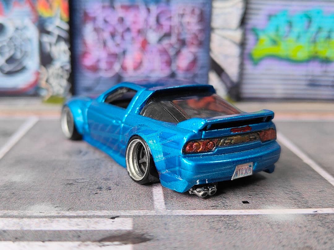 ホットウィールカスタム 日産 180sx フルエアロ ワイスピカラートミカ改造