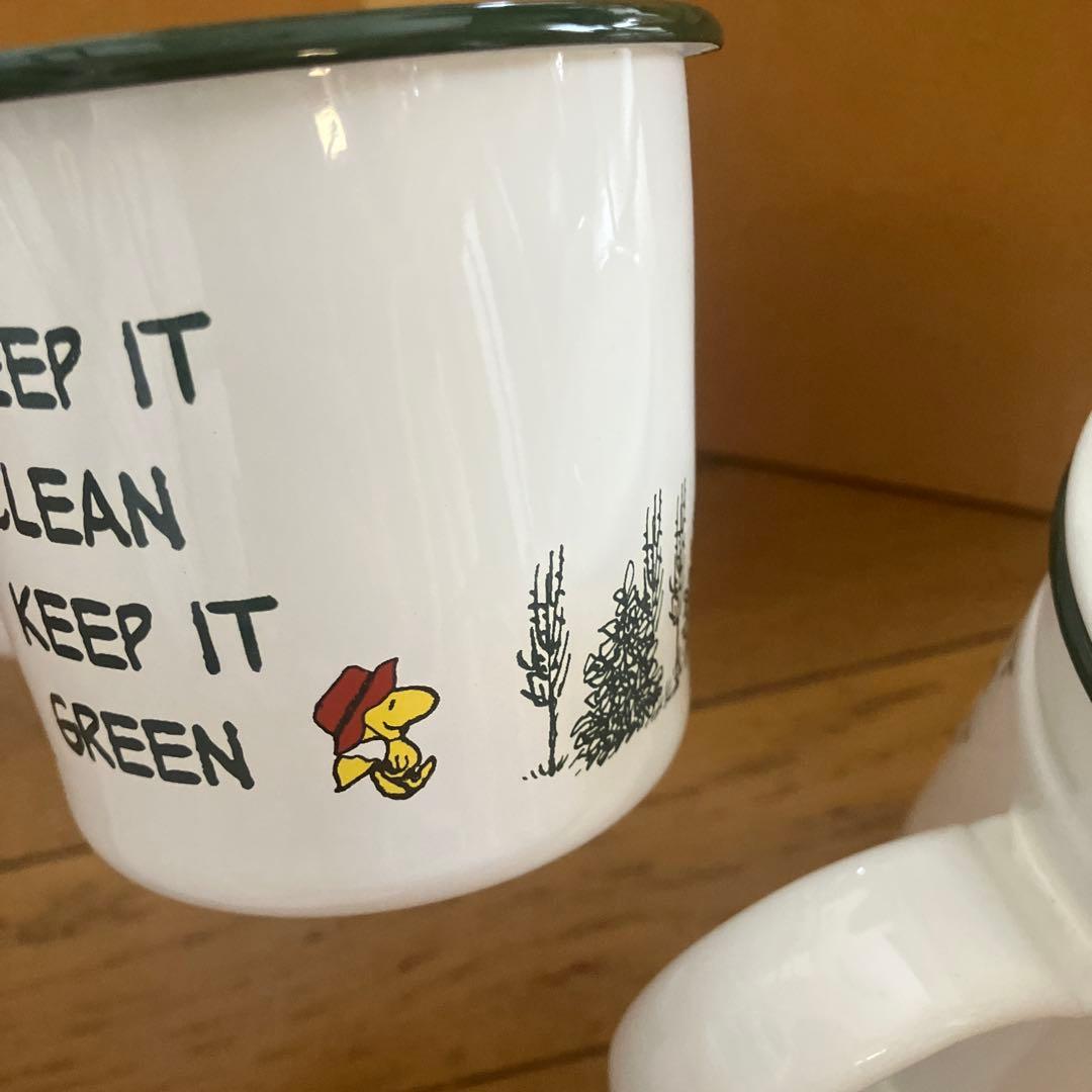 ピーナッツ　スヌーピー　琺瑯　ホーロー　ポット　マグ