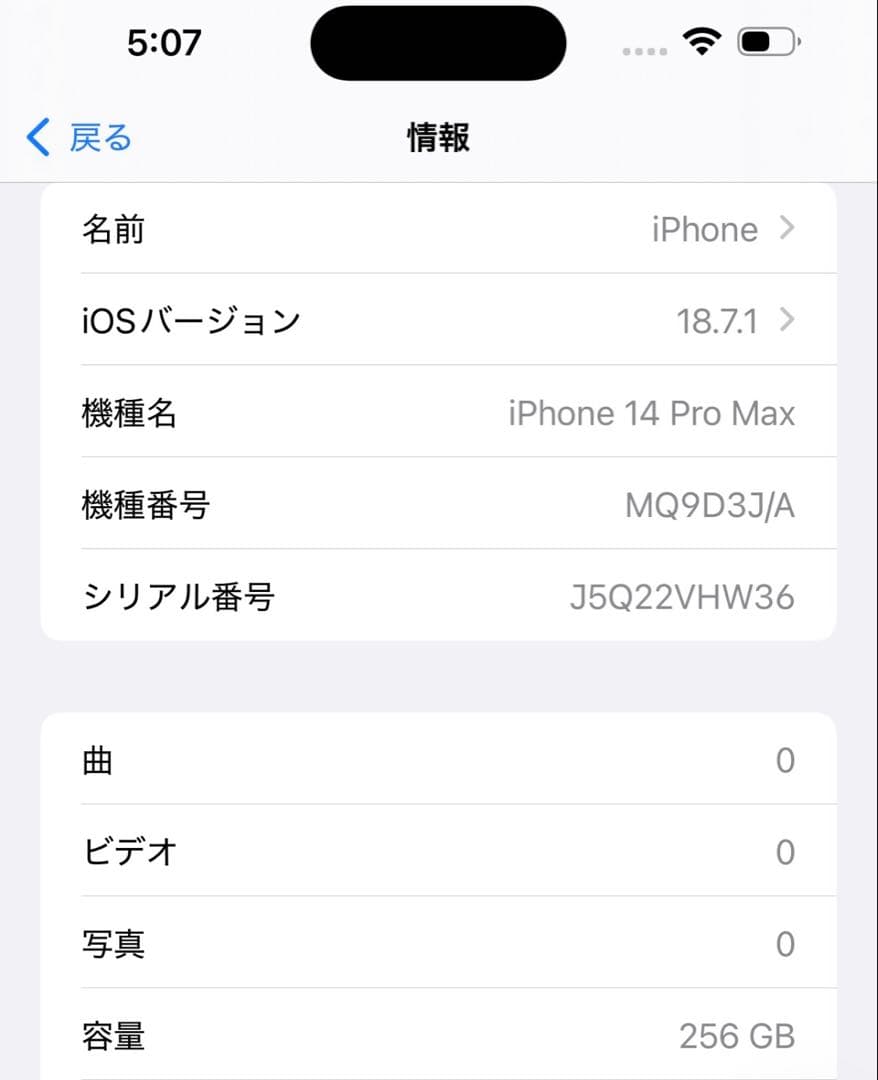 iPhone14 Pro max 256GB SIMフリー