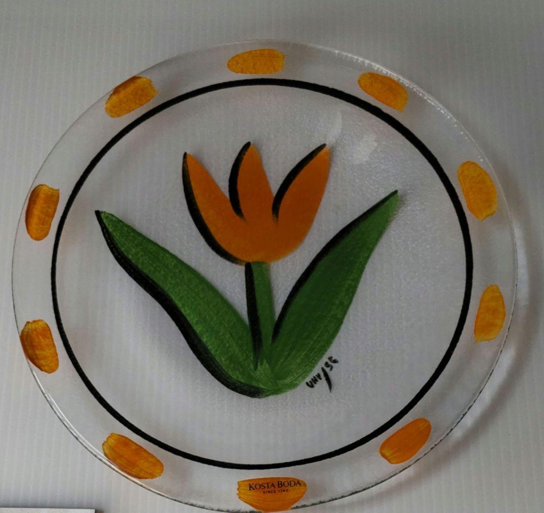新品未使用 コスタ ボダ  KOSTA BODA  ガラス皿  当選通知付 希少