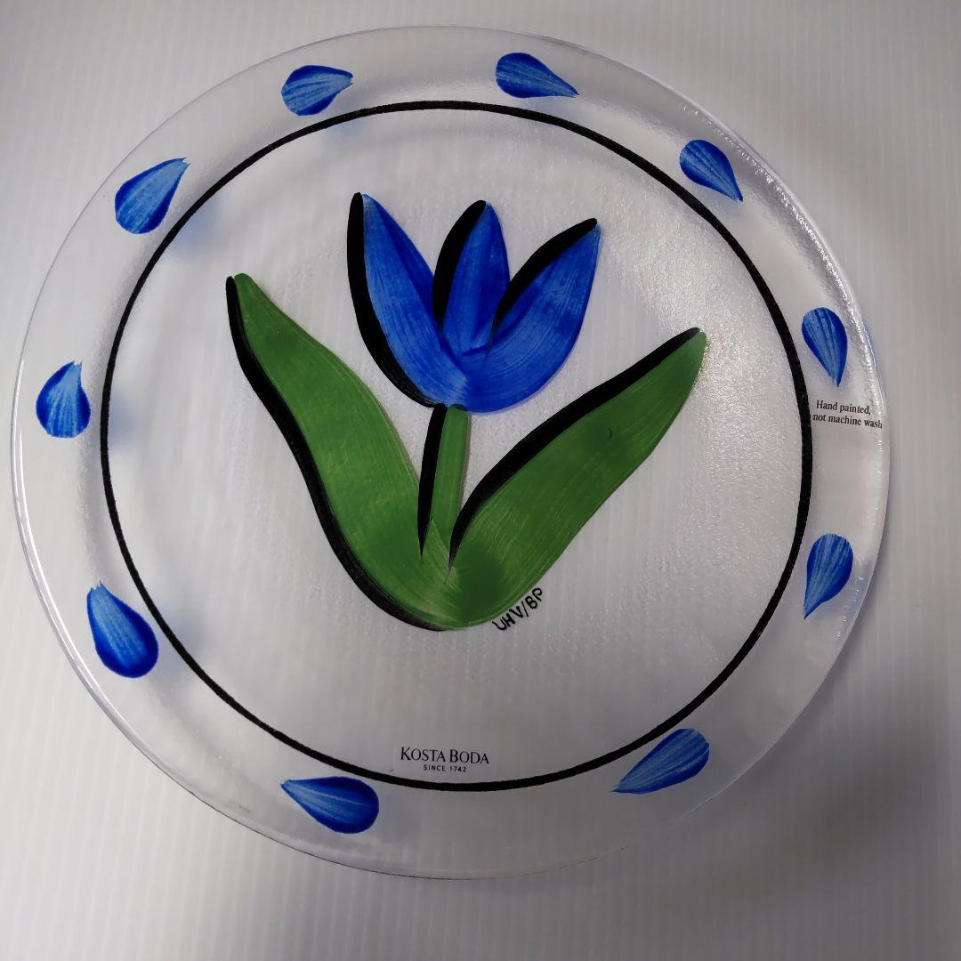 新品未使用 コスタ ボダ  KOSTA BODA  ガラス皿  当選通知付 希少