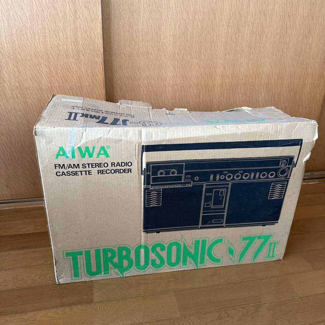 【昭和レトロ】AIWA CS-J77MKⅡラジオ・ラジカセ　現状品　希少品