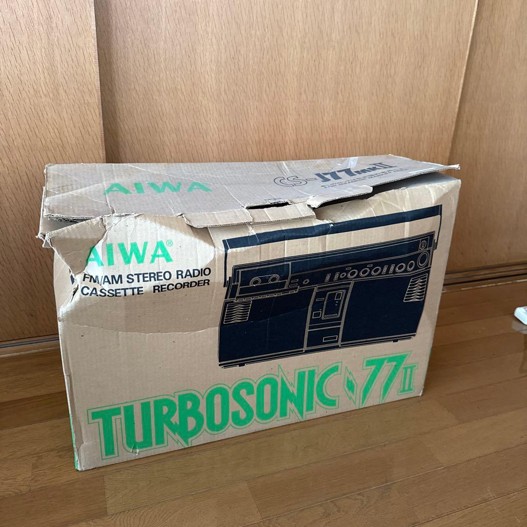 【昭和レトロ】AIWA CS-J77MKⅡラジオ・ラジカセ　現状品　希少品