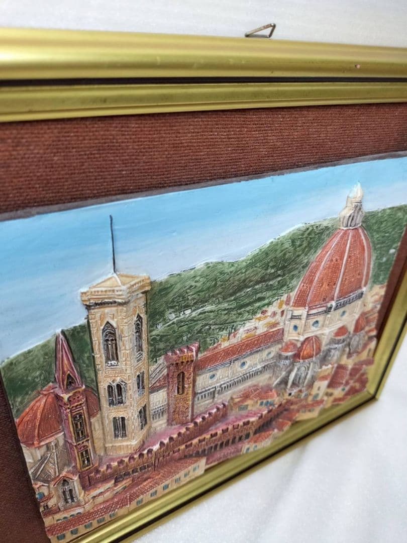 三越デパートローマ店購入品　立体絵画　フィレンツェの風景 　立体アート